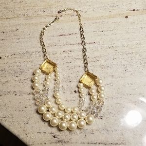 Pearl and Crystal necklace